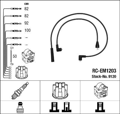 NGK 9120 - Ignition Cable Kit autospares.lv
