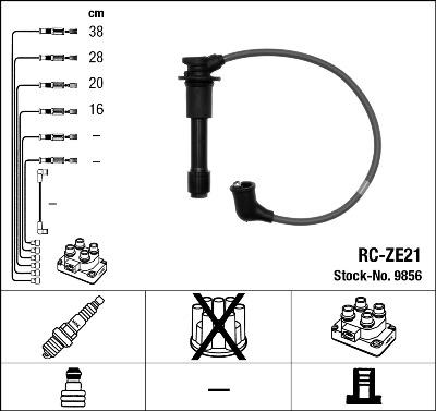 NGK 9856 - Ignition Cable Kit autospares.lv