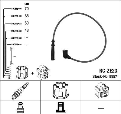 NGK 9857 - Ignition Cable Kit autospares.lv