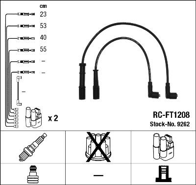 NGK 9262 - Ignition Cable Kit autospares.lv