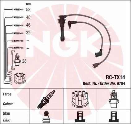 NGK 9704 - Ignition Cable Kit autospares.lv
