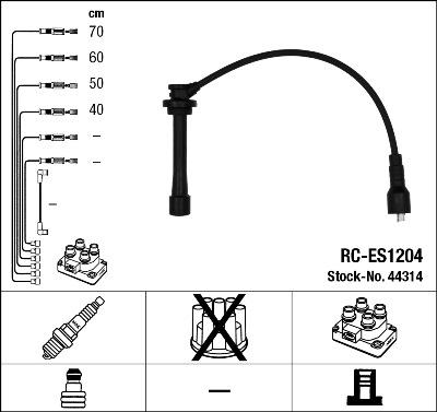 NGK 44314 - Ignition Cable Kit autospares.lv