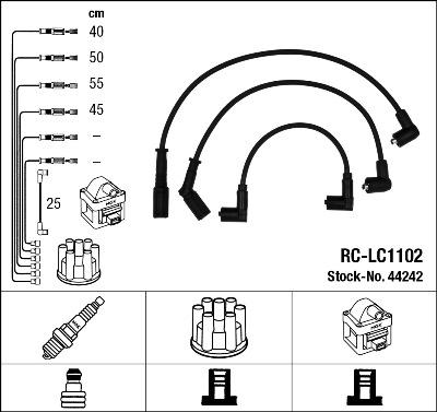 NGK 44242 - Ignition Cable Kit autospares.lv