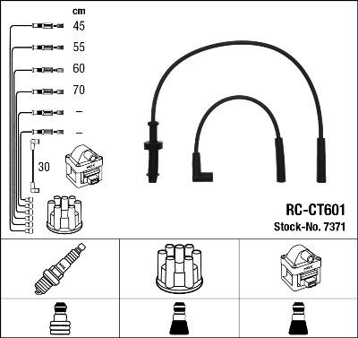 NGK 7371 - Ignition Cable Kit autospares.lv