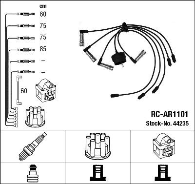 NGK 44235 - Ignition Cable Kit autospares.lv