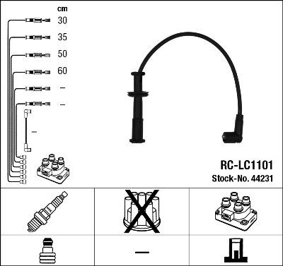 NGK 44231 - Ignition Cable Kit autospares.lv