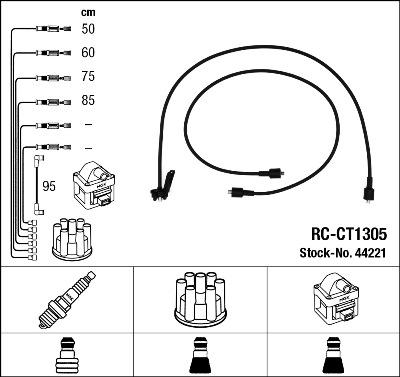 NGK 44221 - Ignition Cable Kit autospares.lv