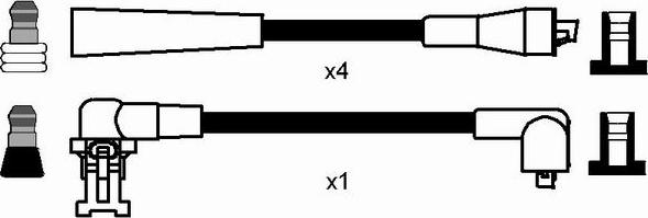 NGK 8487 - Ignition Cable Kit autospares.lv