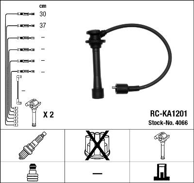 NGK 4066 - Ignition Cable Kit autospares.lv