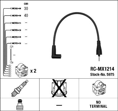 NGK 5975 - Ignition Cable Kit autospares.lv