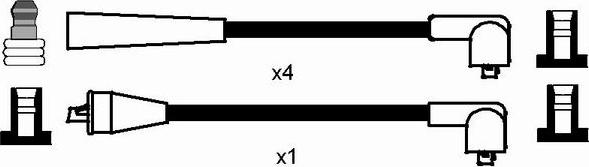 NGK 5408 - Ignition Cable Kit autospares.lv