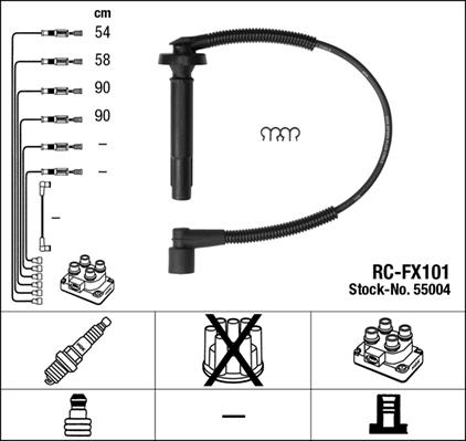 NGK 55004 - Ignition Cable Kit autospares.lv