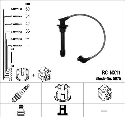 NGK 5075 - Ignition Cable Kit autospares.lv