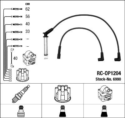 NGK 6990 - Ignition Cable Kit autospares.lv