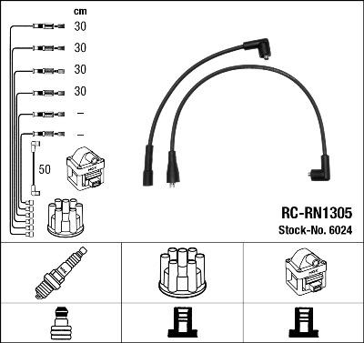 NGK 6024 - Ignition Cable Kit autospares.lv