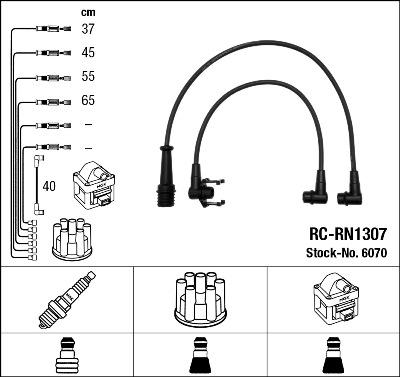 NGK 6070 - Ignition Cable Kit autospares.lv