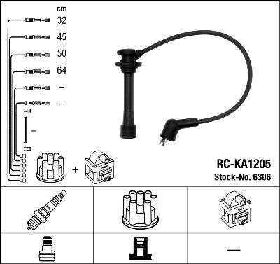 NGK 6306 - Ignition Cable Kit autospares.lv