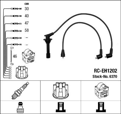 NGK 6370 - Ignition Cable Kit autospares.lv