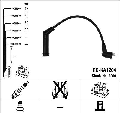 NGK 6299 - Ignition Cable Kit autospares.lv
