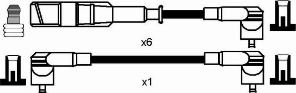 NGK 0954 - Ignition Cable Kit autospares.lv