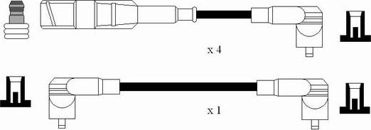 NGK 0958 - Ignition Cable Kit autospares.lv