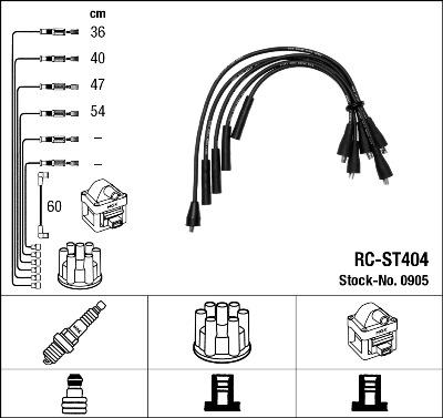 NGK 0905 - Ignition Cable Kit autospares.lv