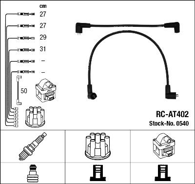 NGK 0540 - Ignition Cable Kit autospares.lv