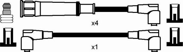 NGK 0556 - Ignition Cable Kit autospares.lv