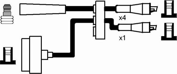 NGK 0530 - Ignition Cable Kit autospares.lv