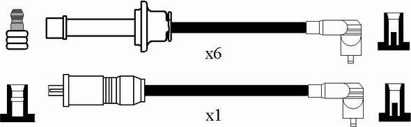 NGK 0520 - Ignition Cable Kit autospares.lv