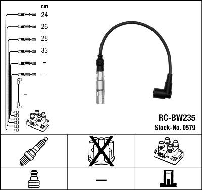 NGK 44312 - Ignition Cable Kit autospares.lv