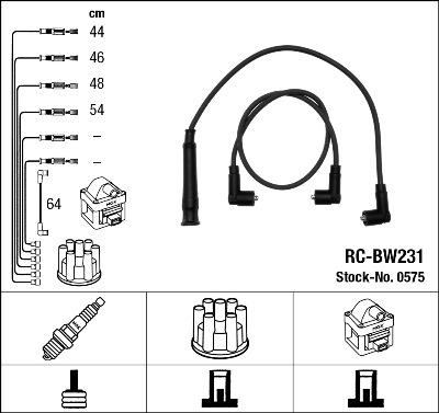 NGK 0575 - Ignition Cable Kit autospares.lv