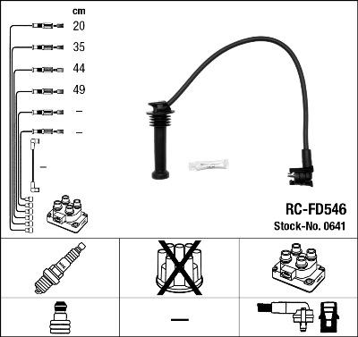 NGK 0641 - Ignition Cable Kit autospares.lv