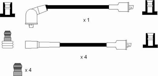 NGK 0665 - Ignition Cable Kit autospares.lv