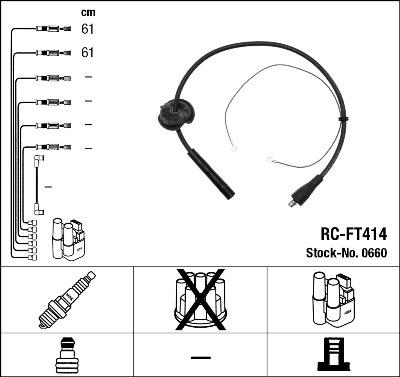 NGK 0660 - Ignition Cable Kit autospares.lv