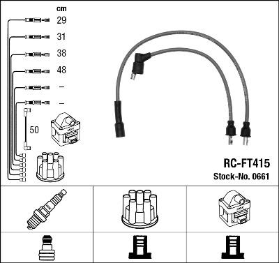 NGK 0661 - Ignition Cable Kit autospares.lv