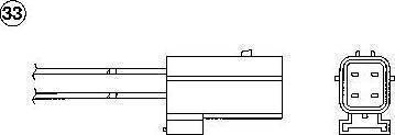 NGK 0498 - Lambda Sensor autospares.lv