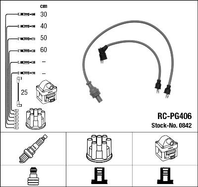 NGK 0842 - Ignition Cable Kit autospares.lv