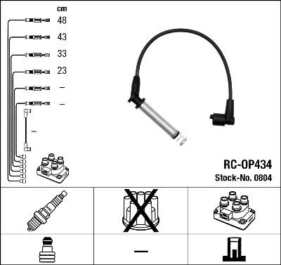 NGK 0804 - Ignition Cable Kit autospares.lv