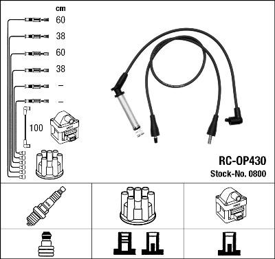 NGK 0800 - Ignition Cable Kit autospares.lv