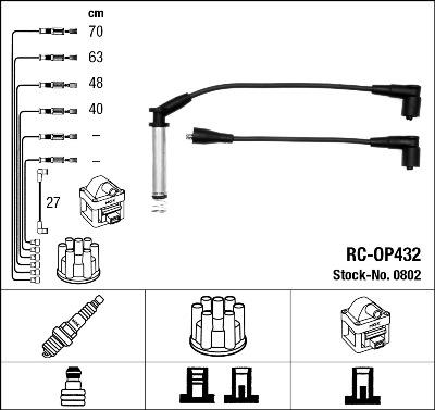 NGK 44304 - Ignition Cable Kit autospares.lv