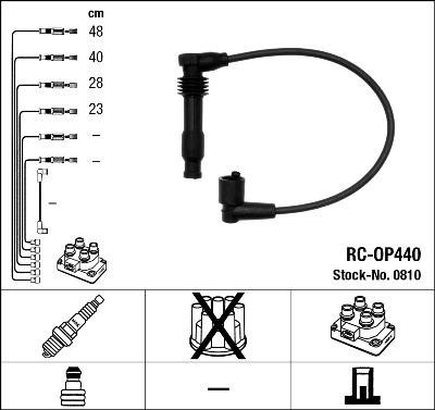NGK 0810 - Ignition Cable Kit autospares.lv