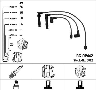 NGK 0812 - Ignition Cable Kit autospares.lv