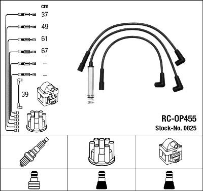 NGK 0825 - Ignition Cable Kit autospares.lv