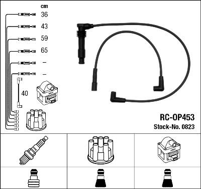 NGK 0823 - Ignition Cable Kit autospares.lv