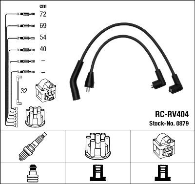 NGK 0879 - Ignition Cable Kit autospares.lv