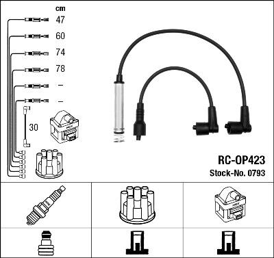 NGK 0793 - Ignition Cable Kit autospares.lv