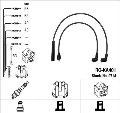 NGK 0714 - Ignition Cable Kit autospares.lv