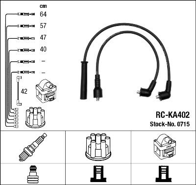 NGK 0715 - Ignition Cable Kit autospares.lv