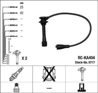 NGK 0717 - Ignition Cable Kit autospares.lv